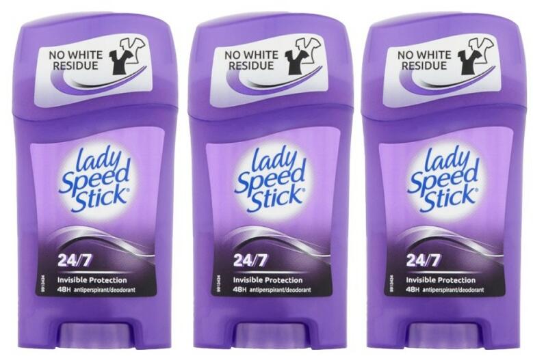 Lady Speed Stick Set 3 x Deodorant Solid Lady Speed Stick, 24/7 Invisible,  45 g (Deodorant) - Preturi