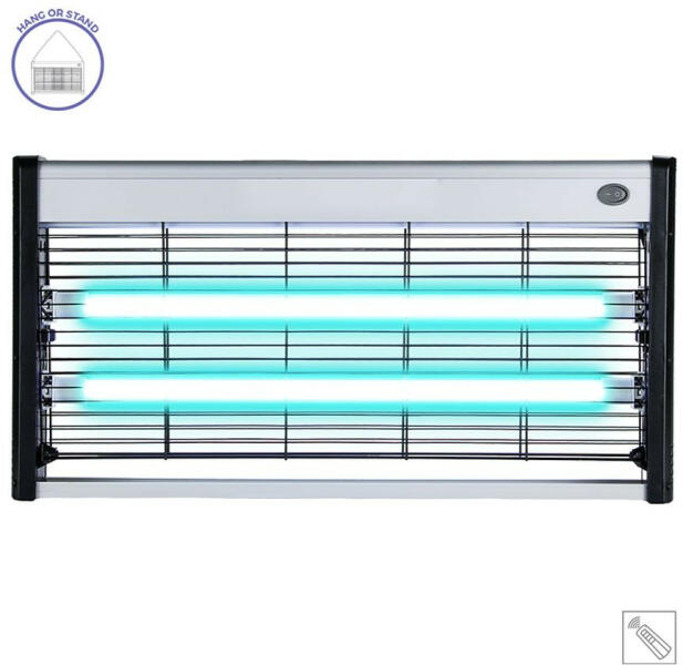 GERMICID UV-C ózon asztali lámpa 2xT5/15W fekete IP20 70418 (70418)