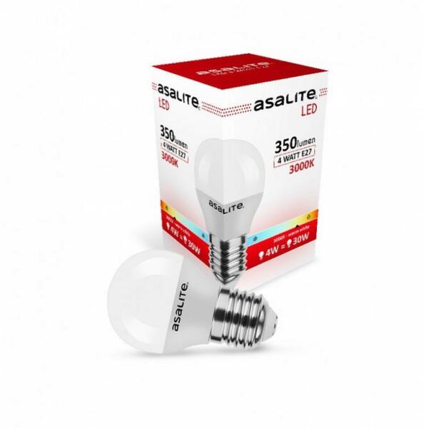 LED Izzó G45 mini gömb E27 4W 3000K (350 lumen) (ASAL0164)