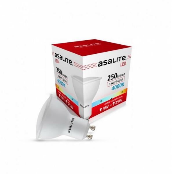 LED Izzó GU10 spot 3W 4000K (260 lumen) (ASAL0048)