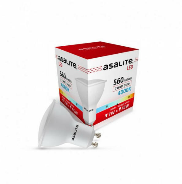 LED Izzó GU10 spot 7W 4000K (600 lumen) (ASAL0050)
