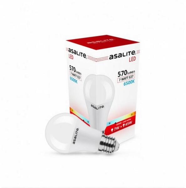 LED Izzó A60 gömb E27 7W 6500K (570 lumen) (ASAL0132)