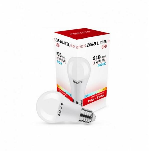LED Izzó A60 gömb E27 9W 4000K (820 lumen) (ASAL0046)