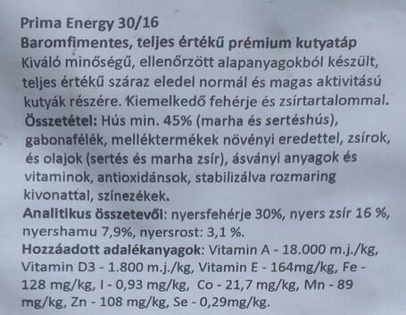 Vásárlás: DELIKAN Prima Energy Red Meat 20 kg Kutyatáp árak  összehasonlítása, PrimaEnergyRedMeat20kg boltok