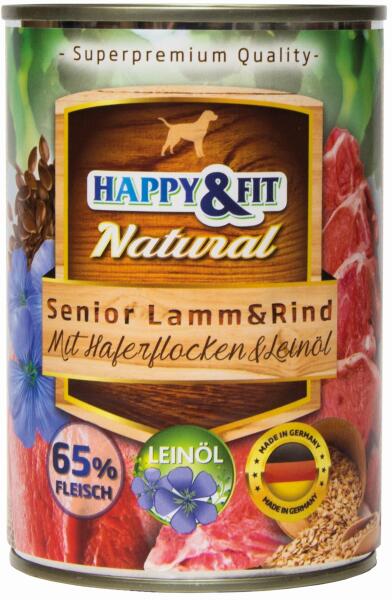 Natural Dog with Senior Lamb & Beef Oatmeal & Flaxseed Oil 400 g