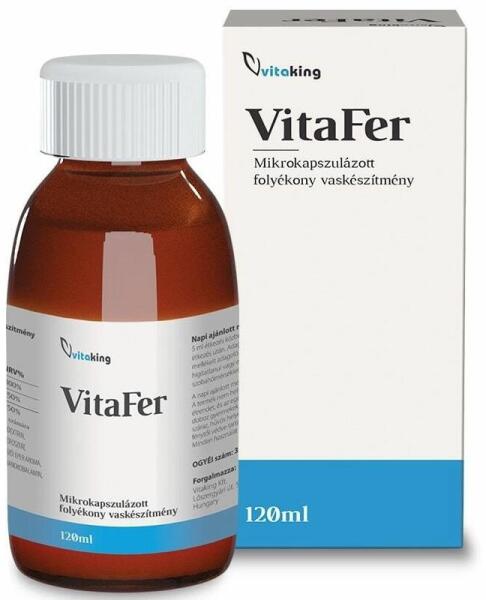 Vásárlás: Vitaking VitaFer mikrokapszulázott vas készítmény 120ml  Táplálékkiegészítő árak összehasonlítása, VitaFer mikrokapszulázott vas  készítmény 120 ml boltok