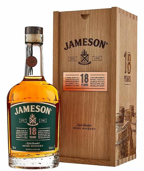 Vásárlás: Jameson 18 Years Whiskey fa díszdobozban (0, 7L 40%) Whiskey árak  összehasonlítása, 18 Years Whiskey fa díszdobozban 0 7 L 40 boltok