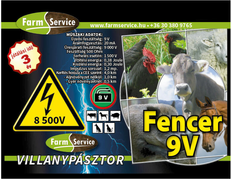 Farmservice FENCER 9V készülék