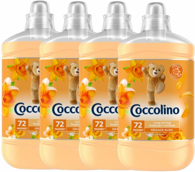 Vásárlás: Coccolino Öblítőkoncentrátum Orange Rush 288 mosás 4x1800ml  Textilöblítő árak összehasonlítása, Öblítőkoncentrátum Orange Rush 288  mosás 4 x 1800 ml boltok