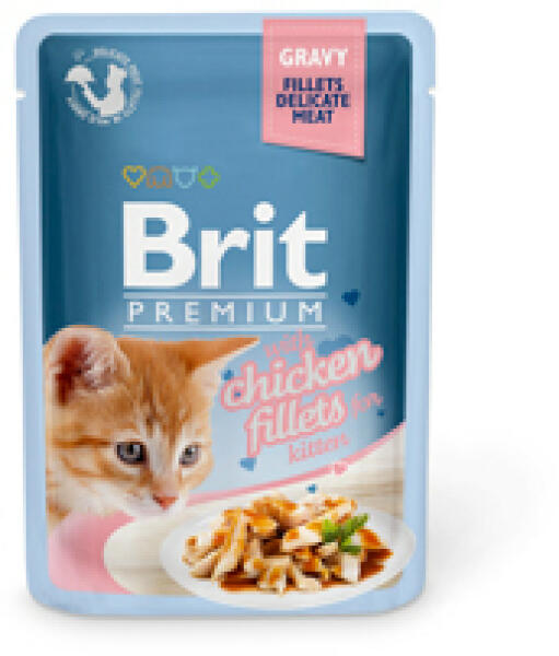 Premium Kitten chicken fillets in gravy 85 g