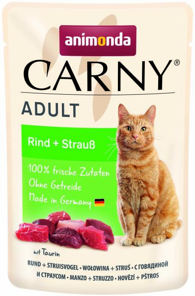 Carny Adult beef & ostrich 85 g