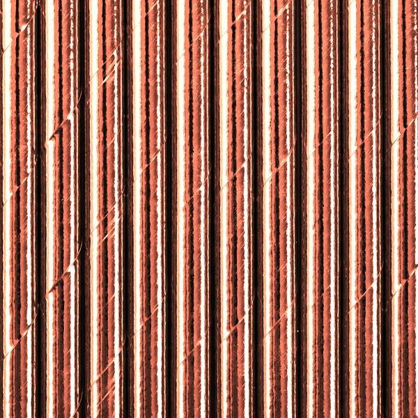 Szívószál rose gold színű 19, 5 cm, 10 db/csomag