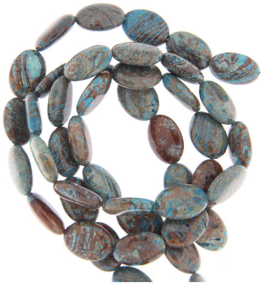Jasp Calsilica Margele Pietre Semipretioase Oval - 17-18 x 12-13 mm (Perle,  pietre minerale) - Preturi