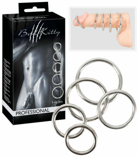 Set of 5 Metal Rings