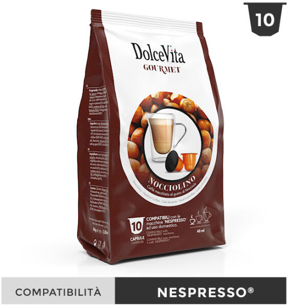 Nespresso - Dolce Vita Mogyorós Cappuccino kapszula 10 adag