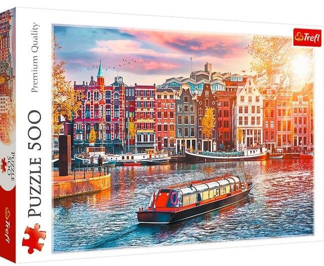 Trefl Trefl, Amsterdam, Olanda, puzzle, 500 elemente (Puzzle) - Preturi