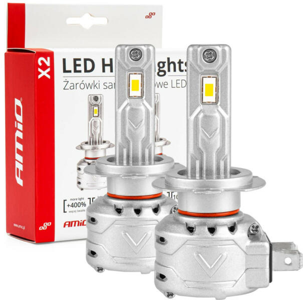 Vásárlás: AMiO LED fényszóró izzó H7 6500K X2 sorozat PRÉMIUM (02973) Autó  izzó árak összehasonlítása, LED fényszóró izzó H 7 6500 K X 2 sorozat  PRÉMIUM 02973 boltok