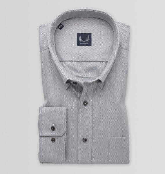 Vásárlás: Willsoor Férfi klasszikus szürke ing halvány halszálka mintával  14922 Ing árak összehasonlítása,  Férfiklasszikusszürkeinghalványhalszálkamintával14922 boltok
