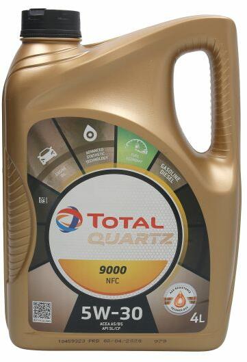 Total Quartz 9000 NFC 5W-30 4 l Моторни масла, най-евтина оферта от 71 ...