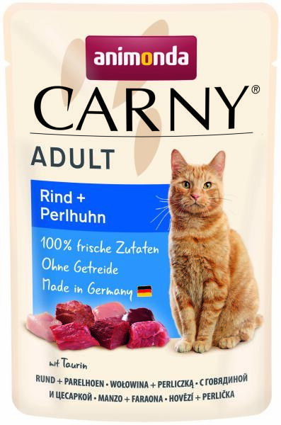 Carny Adult beef & guineafowl 85 g