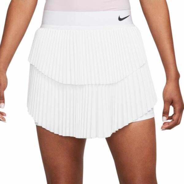 Nike Fustă tenis dame "Nike Court Dri-Fit Slam Skirt - white/black (Fusta)  - Preturi