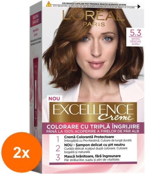 L'Oréal Set 2 x Vopsea de Par Permanenta cu Amoniac L'Oreal Paris