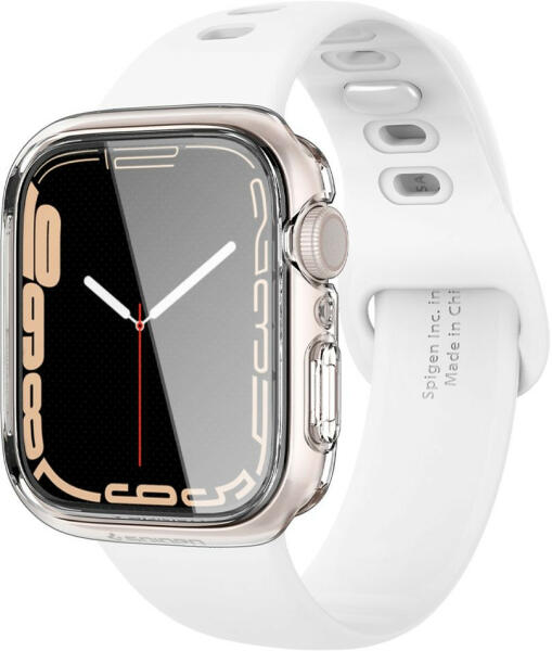 Spigen Husa Compatibila cu Apple Watch 7 (45mm), Spigen Ultra Hybrid, Clear  (Husa telefon mobil) - Preturi