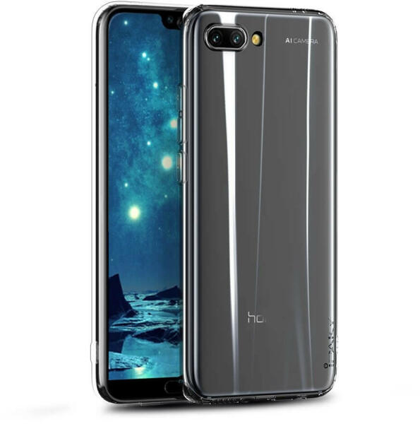 iPaky Set Husa Huawei Honor 10, iPaky Effort + Folie Sticla Securizata,  Transparent (Husa telefon mobil) - Preturi