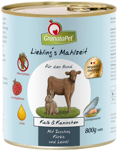 Liebling´s Mahlzeit Veal & Rabbit 6x800 g