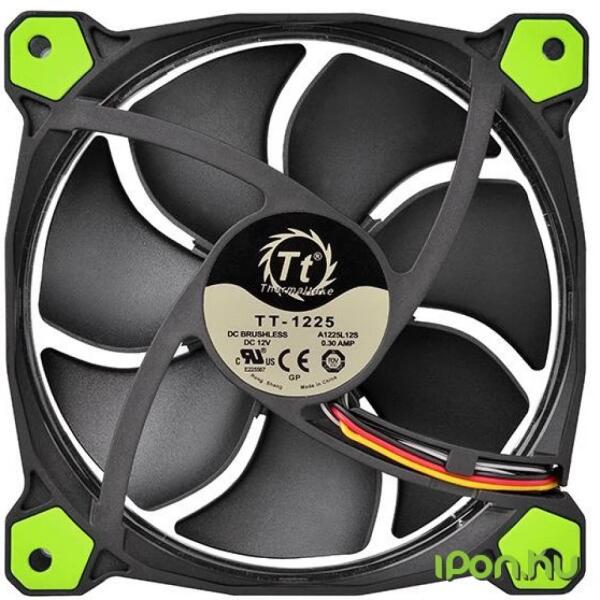 Riing 12 LED 120mm Green/Black (CL-F038-PL12GR-A)