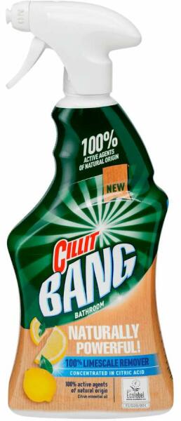 Bang Naturally Powerful! - természetesen hatékony kosz- és vízkőoldó spray 750 ml