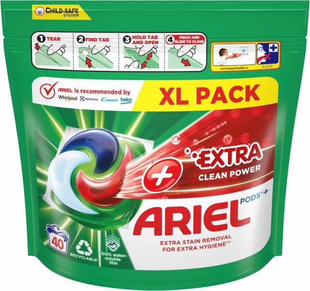 Vásárlás: Ariel All-in-1 PODS Extra Clean mosókapszula 40 db Mosószer,  mosópor árak összehasonlítása, All in 1 PODS Extra Clean mosókapszula 40 db  boltok