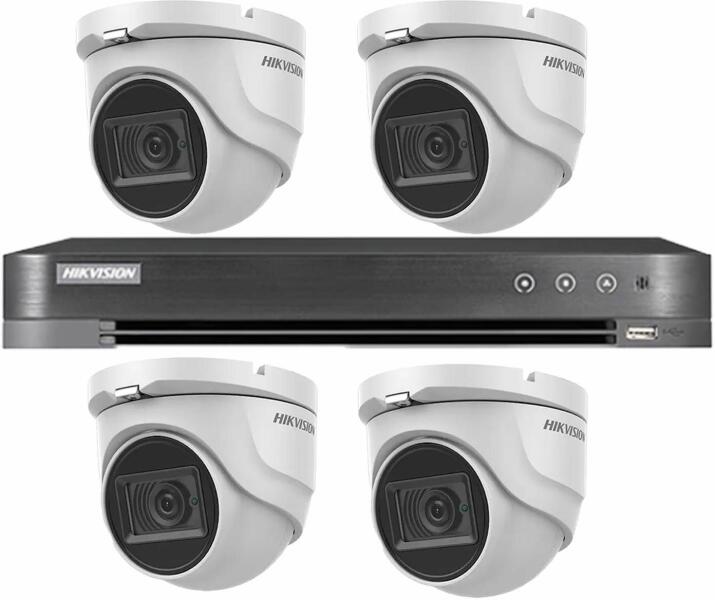 Hikvision Kit supraveghere video Hikvision 4 camere interior 4 in 1, 8MP,  2.8mm, IR 30m, DVR 4 canale 4K 8MP SafetyGuard Surveillance (Sistem de  supraveghere video) - Preturi