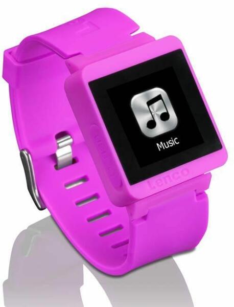 Lenco MP3 SPORTWATCH-100 PINK Bluetooth sportóra mp3 lejátszóval (pink) MP3  lejátszó vásárlás, akciós Lenco MP3, MP4 lejátszó boltok