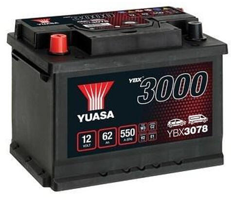 62Ah 550A left+ (YBX3078)