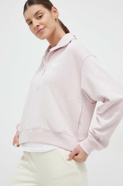 Vásárlás: New Balance pamut melegítőfelső rózsaszín, női, sima - rózsaszín  S - answear - 27 990 Ft Női pulóver árak összehasonlítása, pamut  melegítőfelső rózsaszín női sima rózsaszín S answear 27 990 Ft boltok