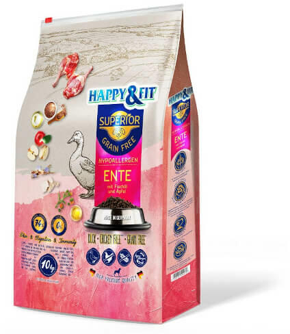 Superior Grain Free Hypoallergenic Duck & Fish oil & Apple 2,5 kg