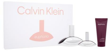 Calvin Klein Euphoria подаръчен комплект EDP 100 ml + лосион за тяло 100 ml  + EDP 30 ml за жени Подаръчен комплект Цени, оферти и мнения, списък с  магазини, евтино Calvin Klein