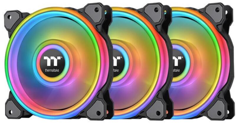 Riing Quad 12 RGB Premium Edition 3-pack Black (CL-F088-PL12SW-A)