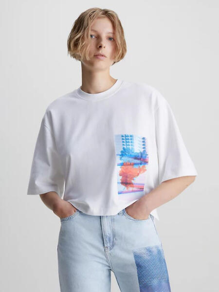 Calvin Klein Jeans Tricou Calvin Klein Jeans | Alb | Femei | XS - bibloo -  270,00 RON (Tricou dama) - Preturi