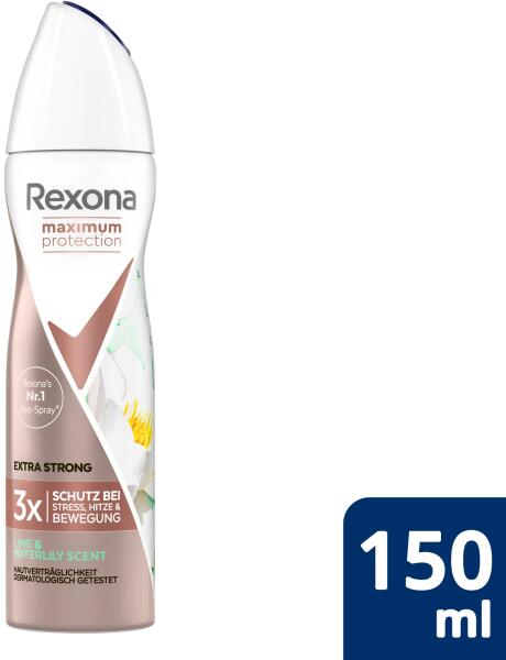 Rexona Maximum Protection Lime&Waterlily scent deo spray 150 ml (Deodorant)  - Preturi