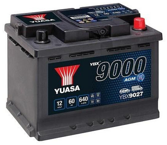 60Ah 640A right+ (YBX9027)