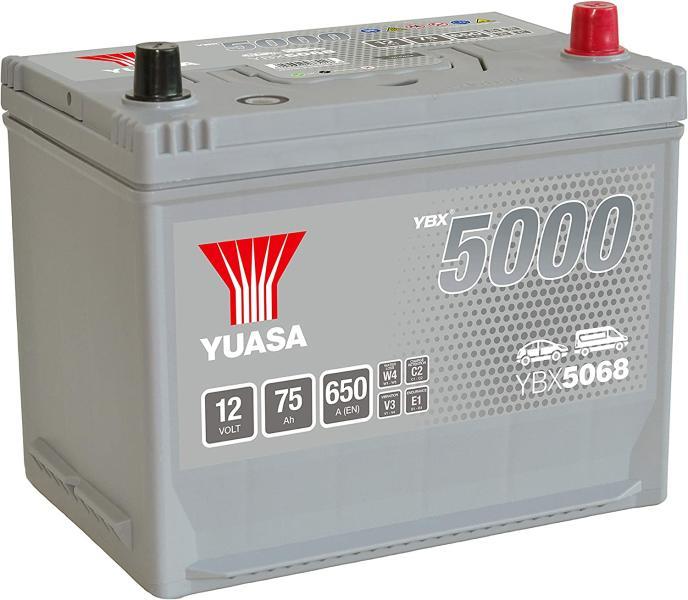 75Ah 650A right+ (YBX5068)
