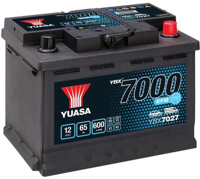 65Ah 600A right+ (YBX7027)