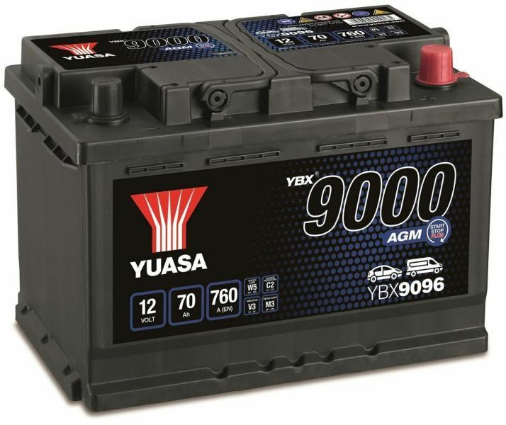 70Ah 760A right+ (YBX9096)