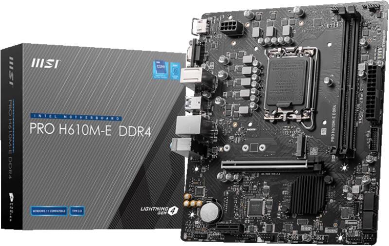 PRO H610M-E DDR4