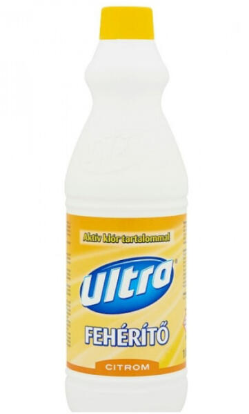 Fehérítő folyadék 1 liter Ultra fehérítő Citrom - delfinbuvar