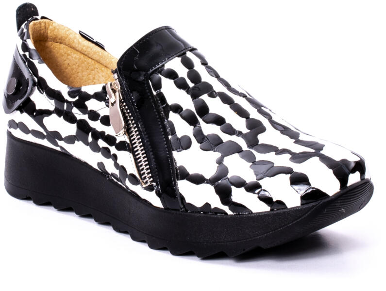Nike Invest Pantofi casual dama piele naturala Nike Invest 340, alb-negru ( Pantof dama) - Preturi