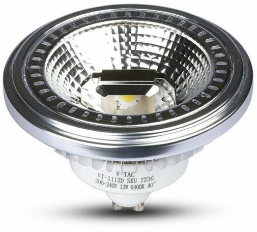 Vásárlás: V-TAC LED Spot égő AR111 12W GU10 40 COB Chip Természetes fehér  szabályozható 7235 V-TAC (7235) Beépíthető lámpa árak összehasonlítása, LED Spot  égő AR 111 12 W GU 10 40 COB