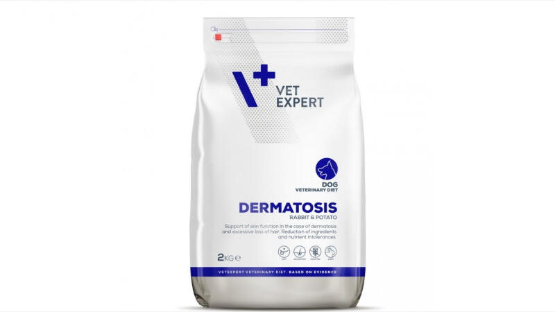 4T Veterinary Diet Dermatosis Dog Iepure si Cartofi 2 kg